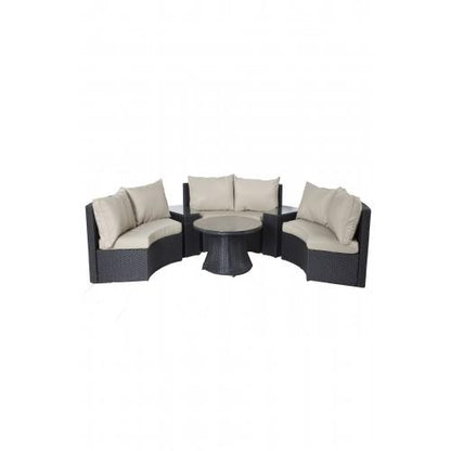 Light 6 Piece Sofa Set Taupe