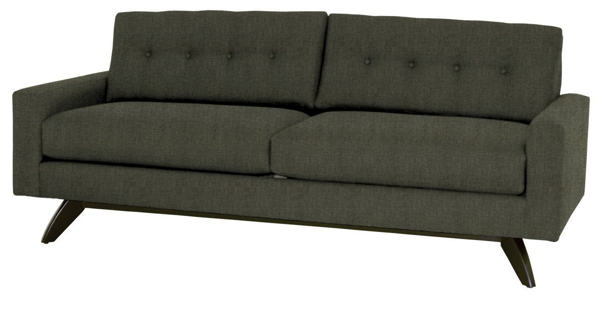 Gray sofa on a white background