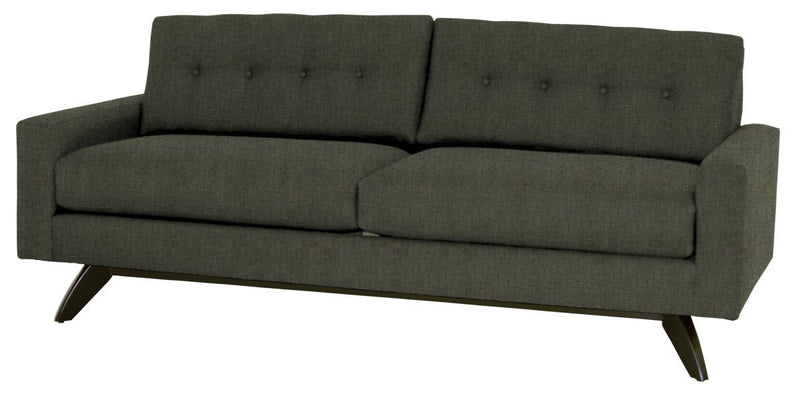 Gray sofa on a white background