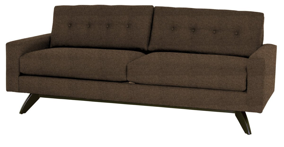 Brown sofa on a white background