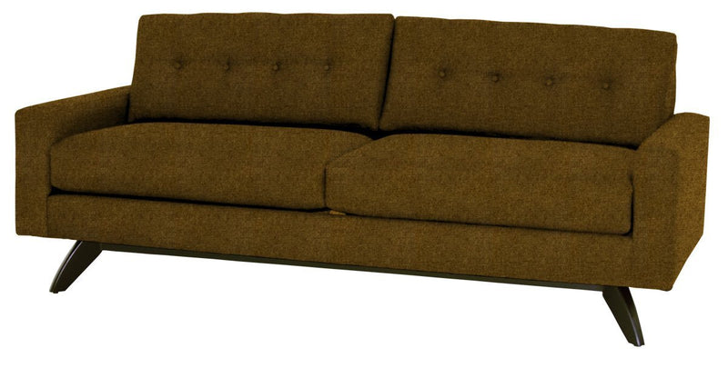 Brown sofa on a white background