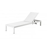 Sally Lounger White Frame