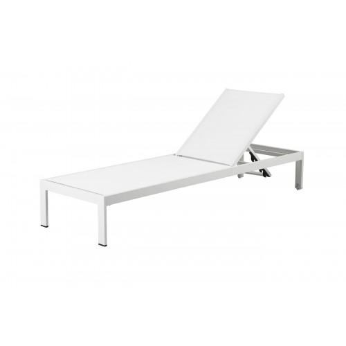 Sally Lounger White Frame