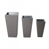 Violet 3 Piece Planter Set Brown
