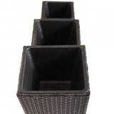 Violet 3 Piece Planter Set Brown