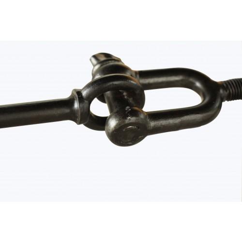 Calvin Dining Table Antique White and Smoke