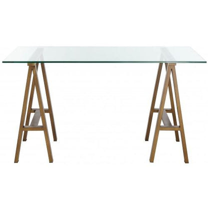 Brady Desk 55" Brass