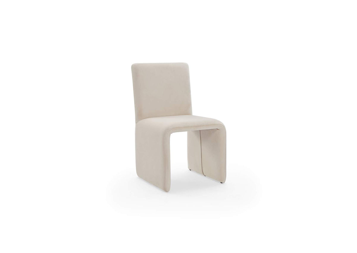 FMBF64A Winston Fully Upholstered Side Chair In Sand Velvet (Set of 2)