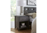 RVGXJ4 Riva Wood Bed In Sharkskin