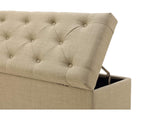 3ZL78846 Levi Tufted Storage Bench In Toast Linen