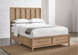 NSPVJ7 Dorsey Wooden Two Drawer Storage Bed In Granola
