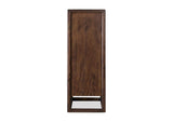 NXLJ84 Sol Five Drawer Acacia Wood Chest In Brown Spice