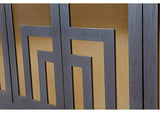 MPMV78 Doheny Wood And Metal Two Door Sideboard In Black And Brass
