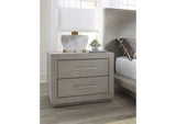 8DBX81 Melbourne Two Drawer Nightstand With USB In Mineral