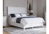 PNRAL4 Grace Three Panel Bed In Snowfall White