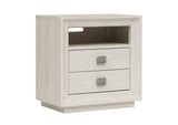 MSNF81B Maxime Two Drawer USB - Charging Nightstand In Ash