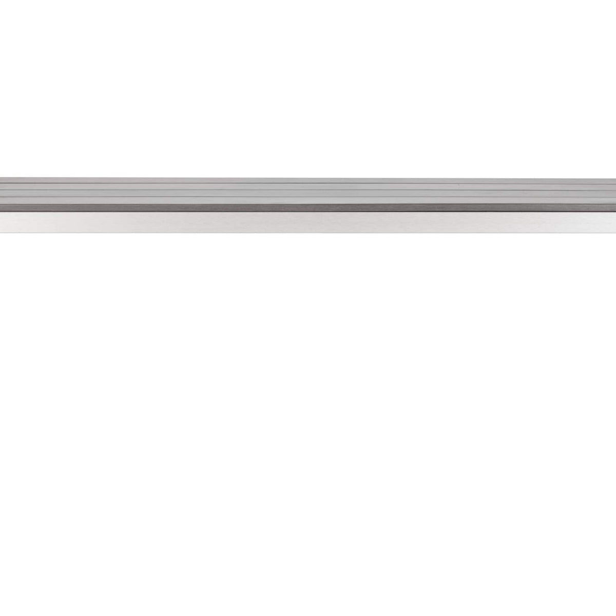 701862 Metropolitan Outdoor Double Bench Gray & Silver
