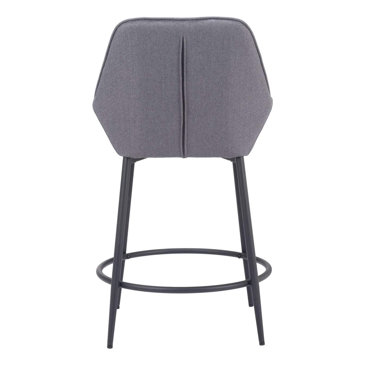 110077 Vila Counter Stool (Set Of 2) Gray