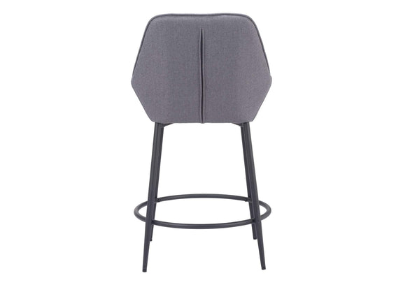 110077 Vila Counter Stool (Set Of 2) Gray