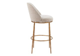 110271 Nordhavn Swivel Barstool Beige & Gold