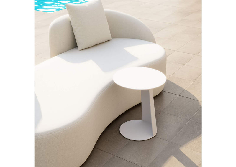 704020 Sunny Isles Outdoor Side Table White