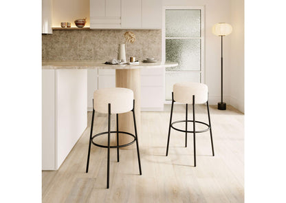 109742 Blanche Barstool (Set Of 2) Ivory