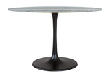 109447 Central City Dining Table Gray & Black