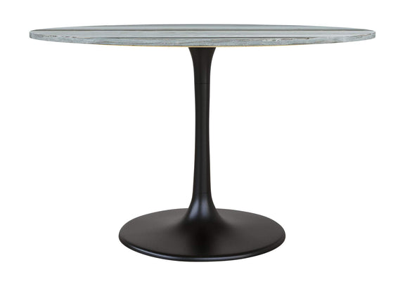 109447 Central City Dining Table Gray & Black