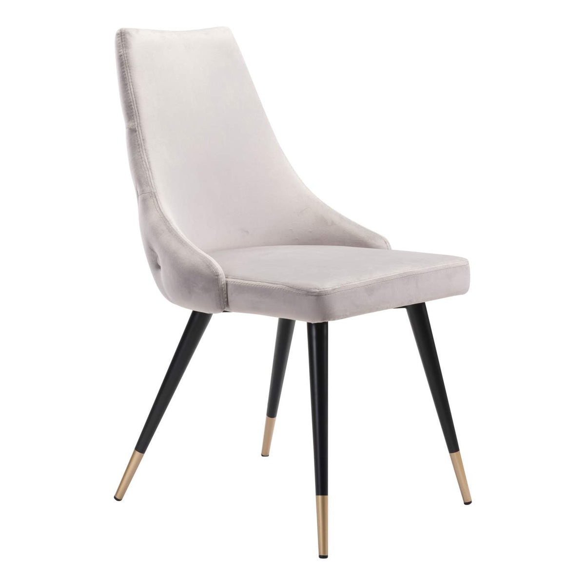101089 Piccolo Dining Chair (Set Of 2) Gray
