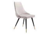 101089 Piccolo Dining Chair (Set Of 2) Gray
