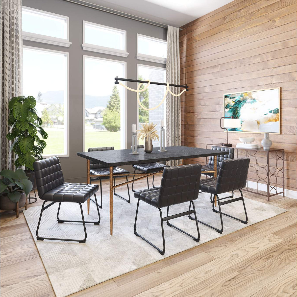 110067 Pago Dining Chair (Set Of 2) Black
