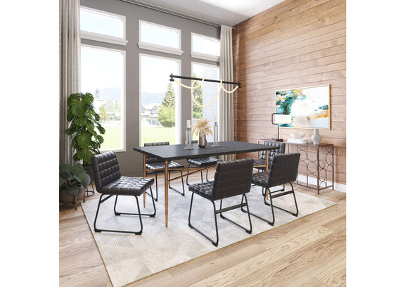 110067 Pago Dining Chair (Set Of 2) Black