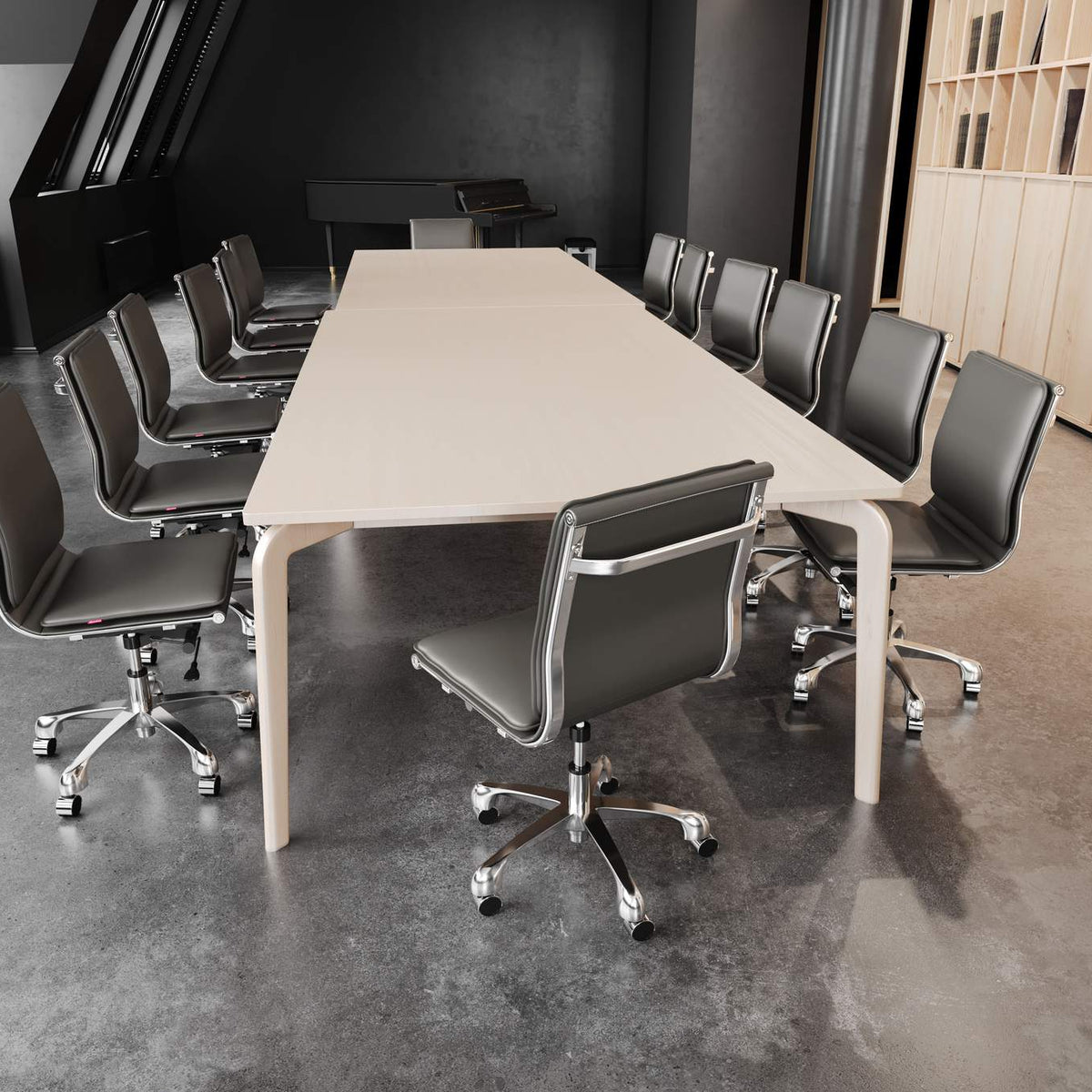 215233 Lider Plus Armless Office Chair Gray