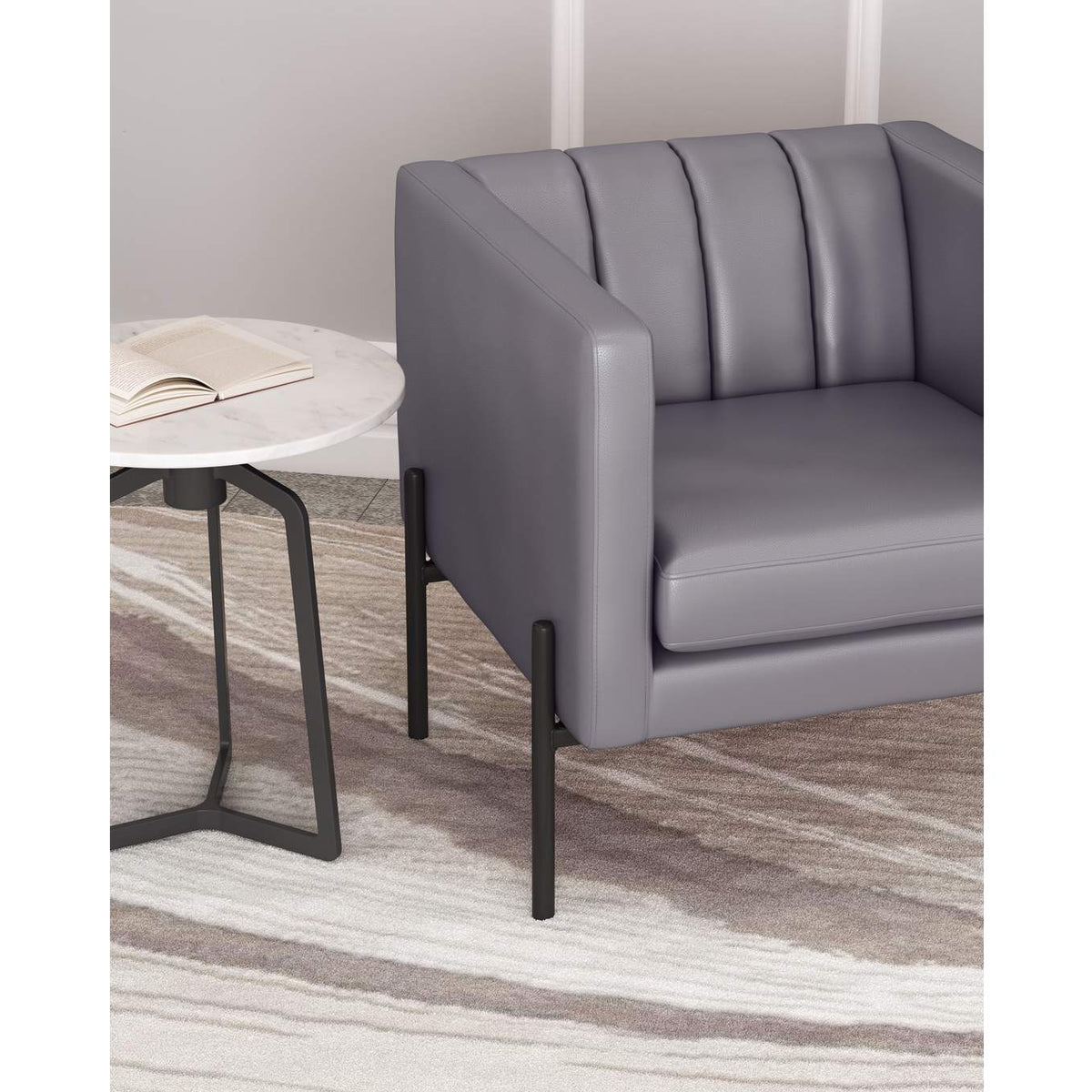 101856 Jess Accent Chair Gray