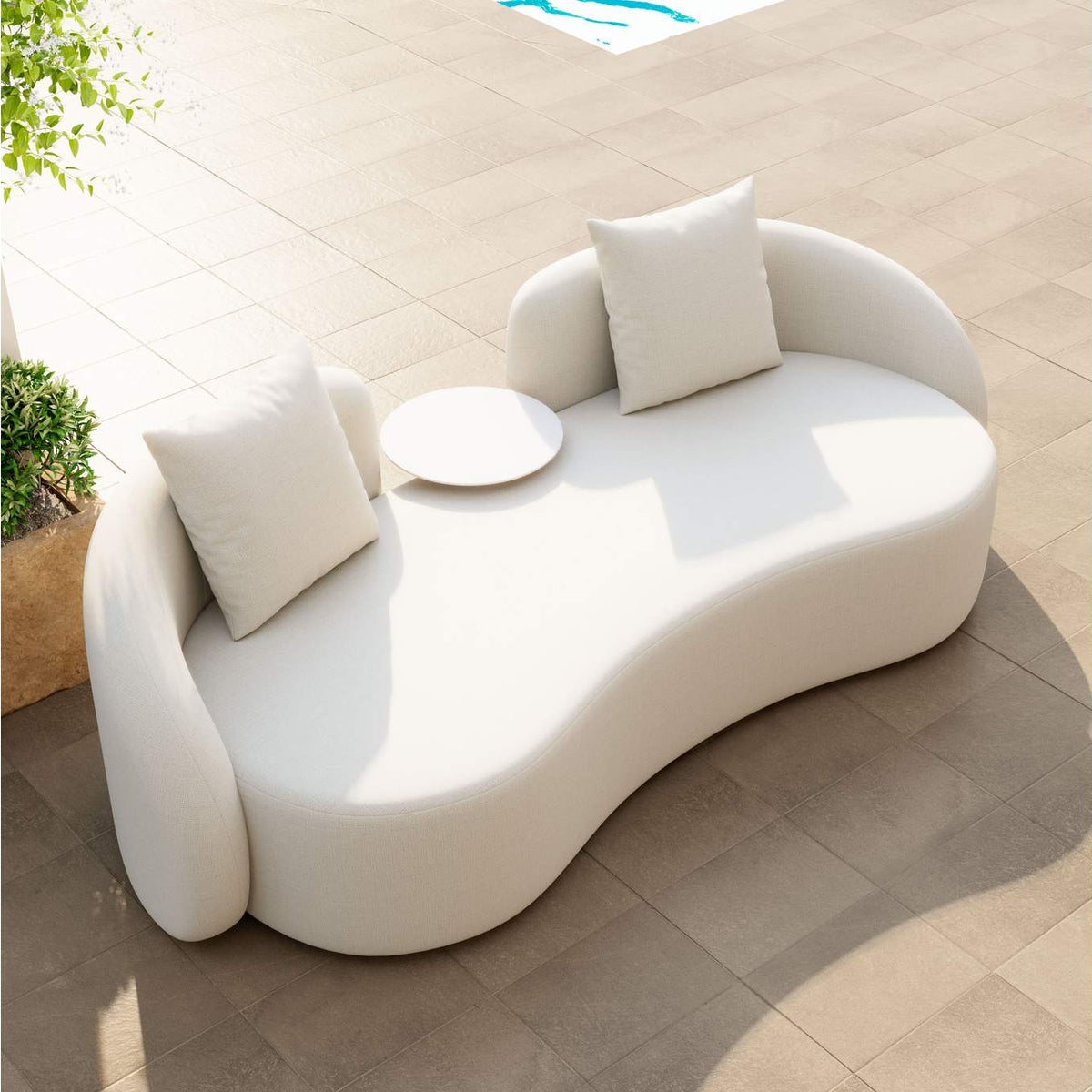 704019 Sunny Isles Outdoor Loveseat Beige