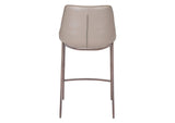 101410 Magnus Counter Stool (Set Of 2) Brown & Walnut