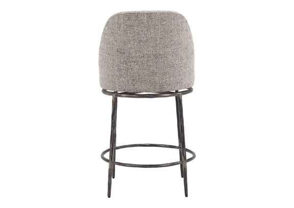 110274 Nordhavn Swivel Counter Stool Gray