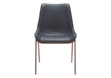 109933 Magnus Dining Chair (Set Of 2) Black & Walnut