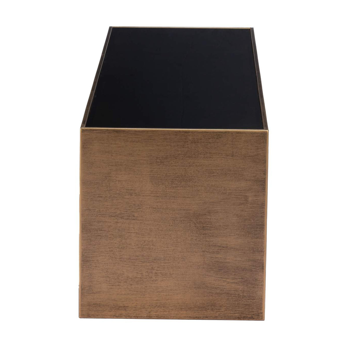 109842 Reed Coffee Table Brass & Black