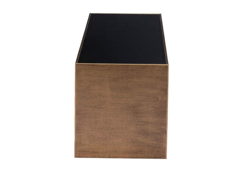 109842 Reed Coffee Table Brass & Black
