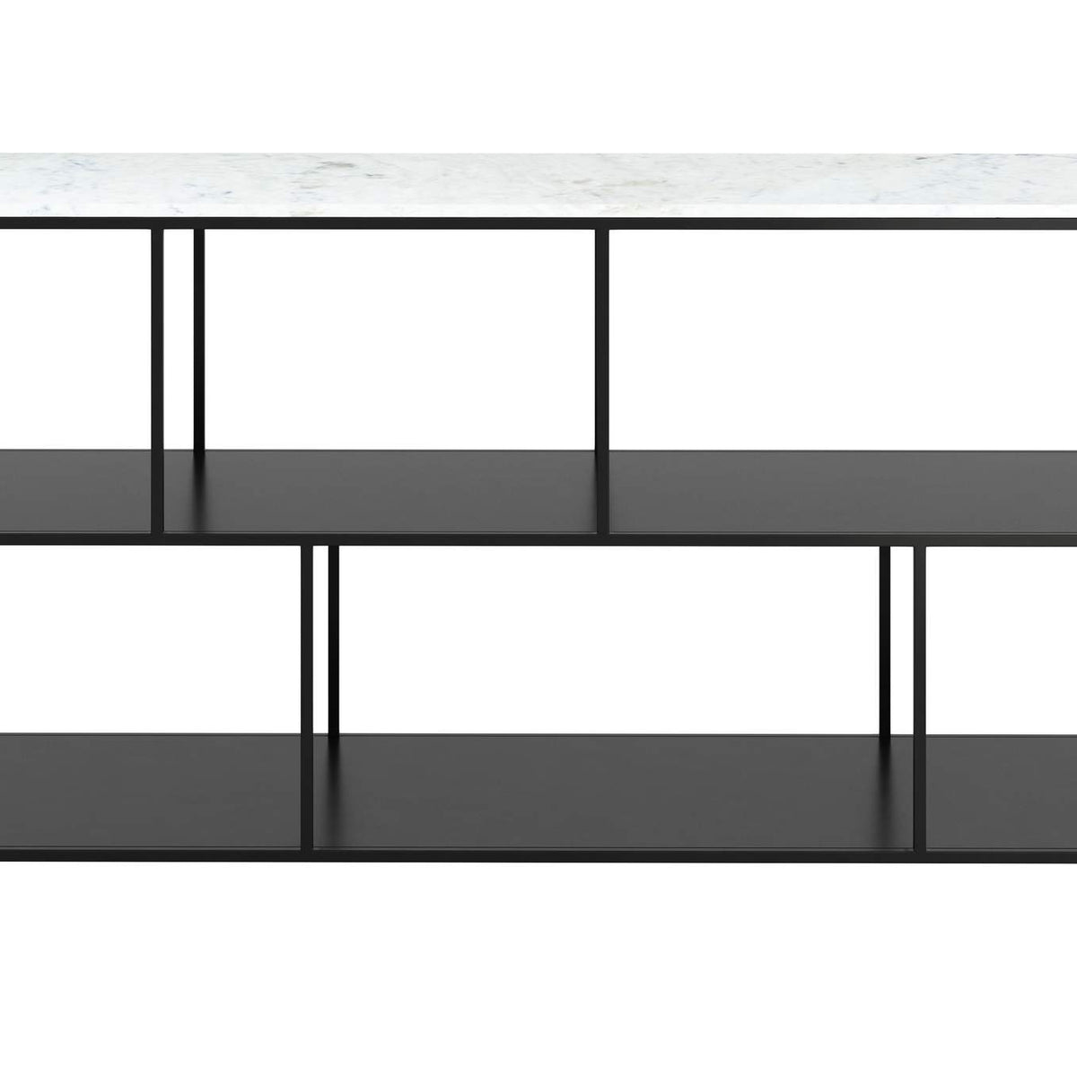 109487 Singularity Console Table White & Black