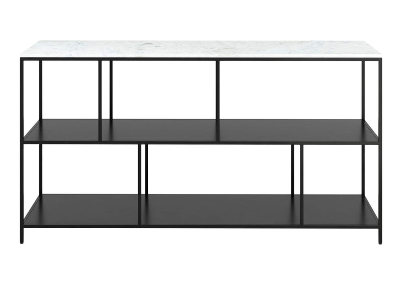109487 Singularity Console Table White & Black