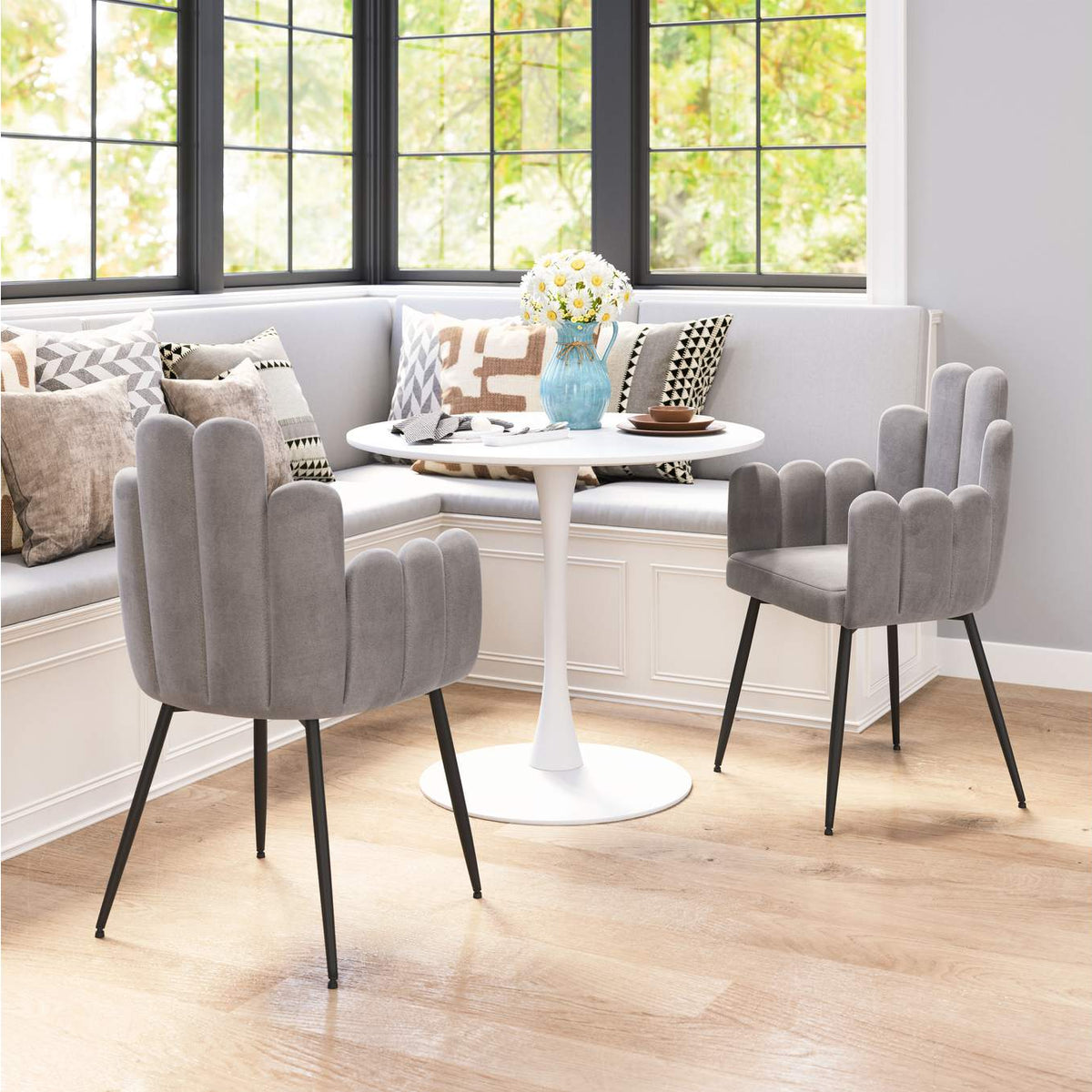 109655 Noosa Dining Chair (Set Of 2) Gray