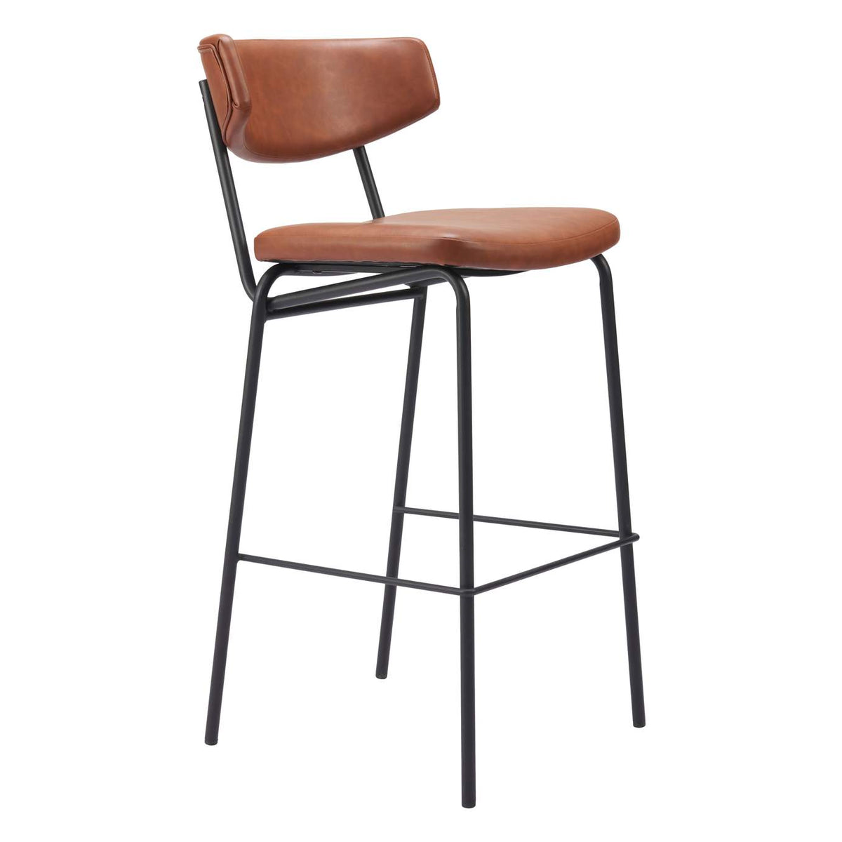 110260 Charon Barstool (Set Of 2) Vintage Brown