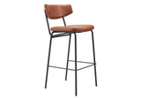 110260 Charon Barstool (Set Of 2) Vintage Brown
