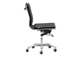 215218 Lider Plus Armless Office Chair Black