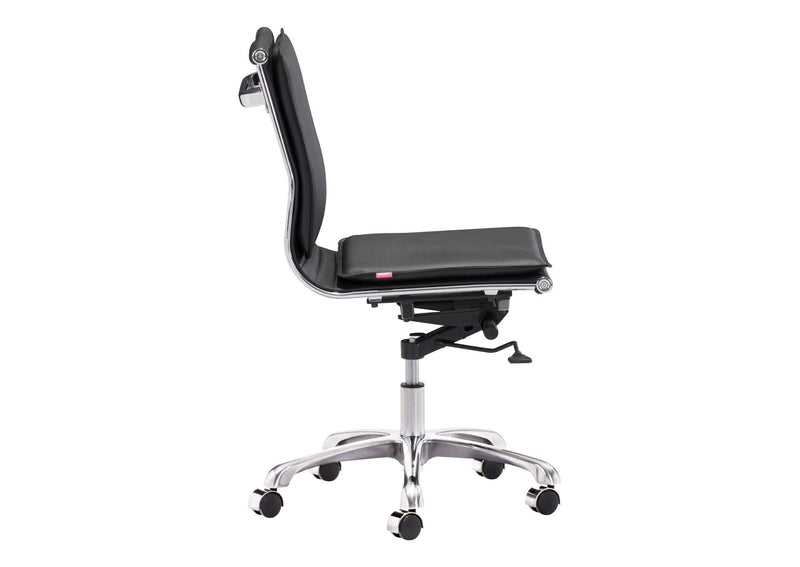 215218 Lider Plus Armless Office Chair Black