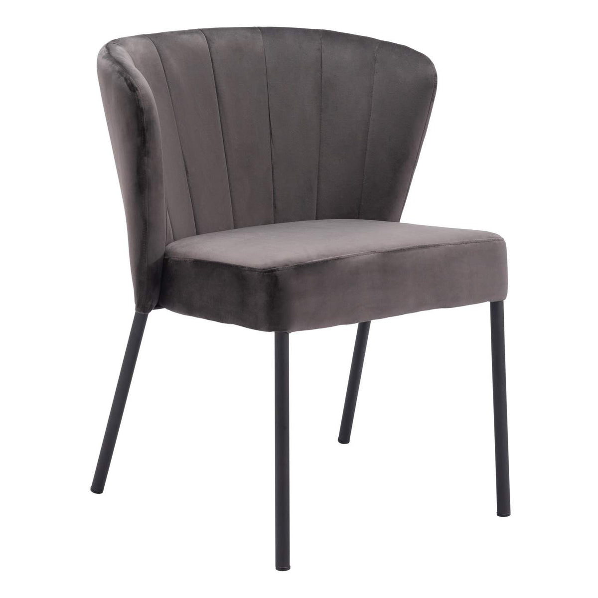109679 Aimee Dining Chair (Set Of 2) Gray