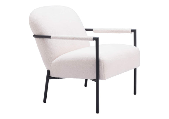 109518 Chicago Accent Chair Ivory