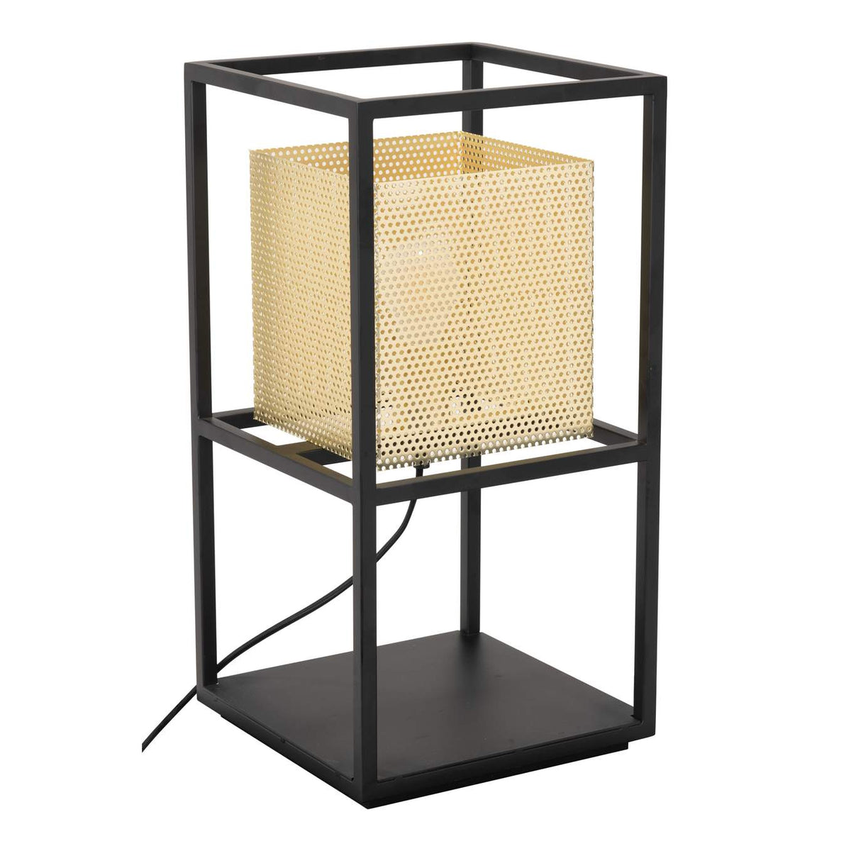 56129 Yves Table Lamp Gold & Black